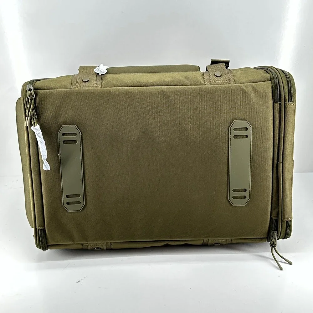 Dagne Dover Kyoto Pet Carrier Large Moss Green Recycled Mesh Travel Bag 20lb NEW